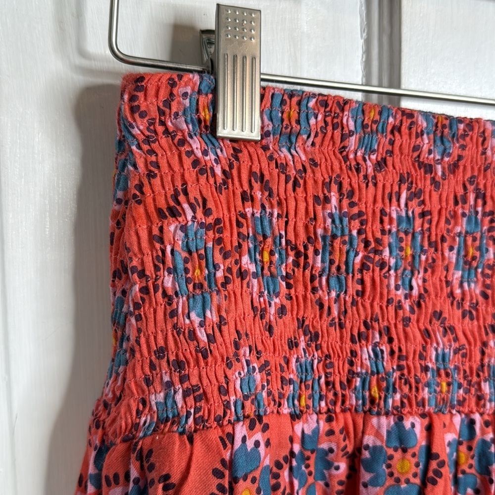 NATURAL LIFE Floral Mini Skirt in Red and Blue - Picture 3 of 9
